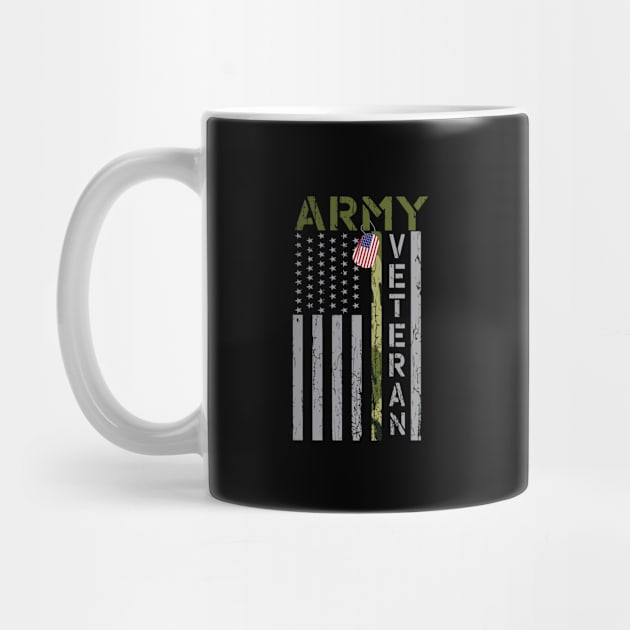 Army Veteran US Flag - Not All Heroes Wear Capes by jonathanptk